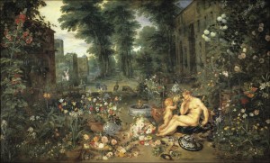Los Sentidos: el Olfato. (1618)  Pedro Pablo Rubens y Jan Brueghel el Viejo